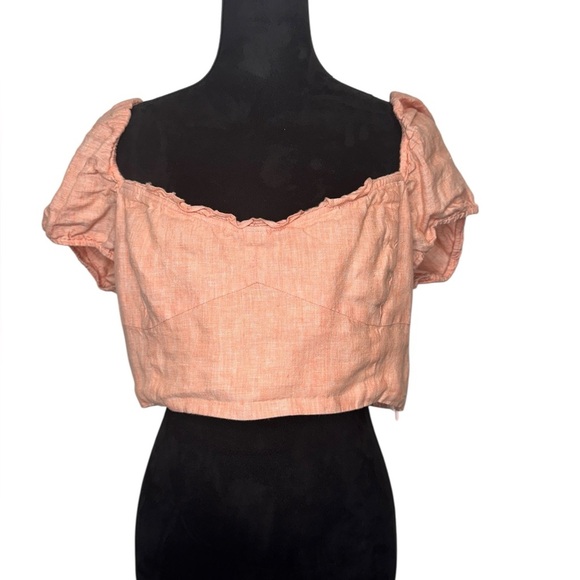 Wilfred Wander Linen Blouse Coral - Picture 3 of 10